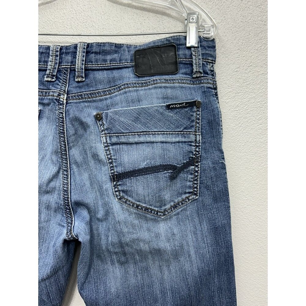 Mavi Matt Jeans Mens 33x32 (actual 33”x30.5”) Blue Straight Leg Mid Rise Denim